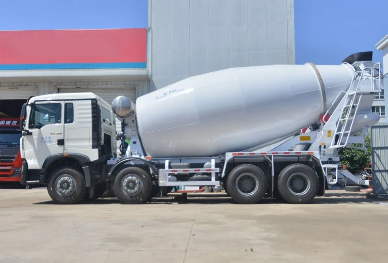 375HP HOWO Concrete Mixer Truck With 12m3 Mixing Capacity