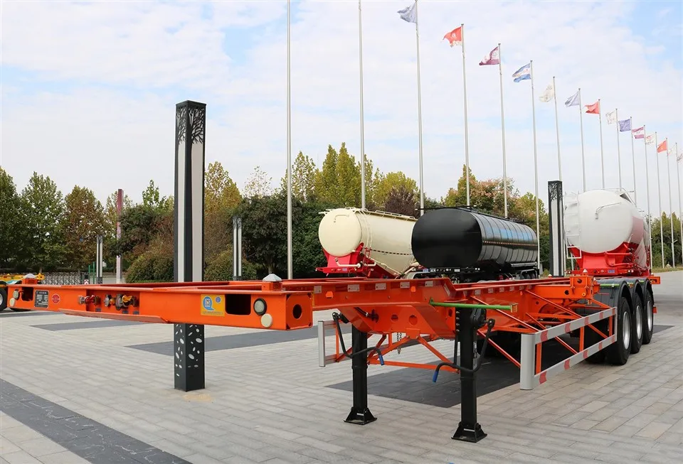 productcate-1-1 40ft Skeletal Container Semi Trailer With Twist Locks