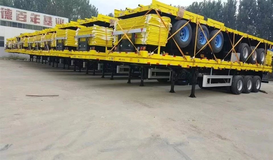 Tri Axle Chassis 40ft Flatbed Trailer